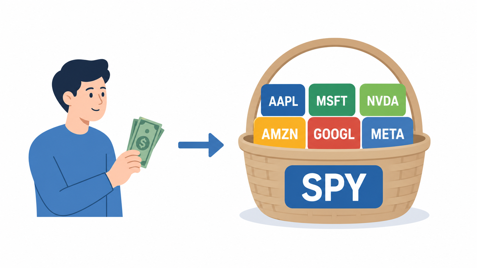 SPY ETF 一篮子股票示意图